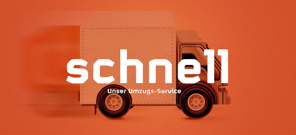 Schnell – Bildmotiv für den Umzugsservice der LPP GmbH